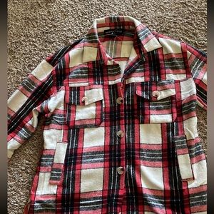 Kendall & Kylie Flannel Plaid Shirt